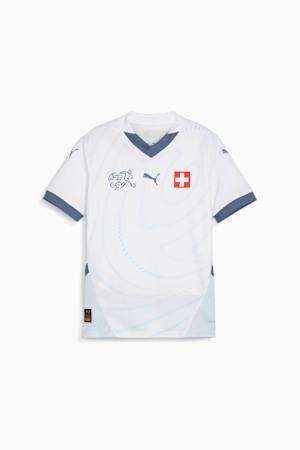 Switzerland Football 2024 Youth Away Jersey, PUMA White-Icy Blue, extralarge-GBR