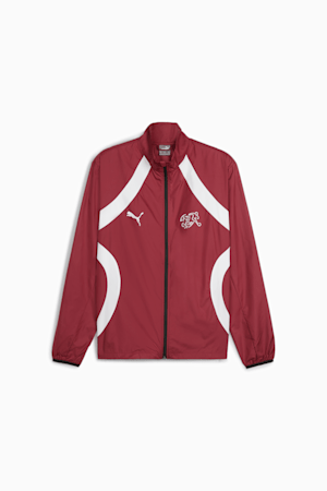 Switzerland Football Pre-match Woven Men's Jacket, Team Regal Red-PUMA White, extralarge-GBR