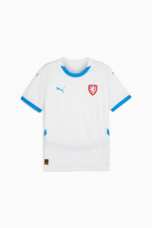 Czech Republic Football 2024 Men's Away Jersey, PUMA White-Ignite Blue, extralarge-GBR