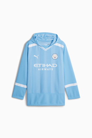 Manchester City Oversized Winter Football Jersey, Team Light Blue-PUMA White, extralarge-GBR