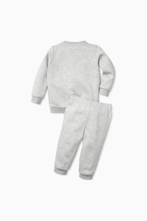 Essentials Minicats Crew Neck Babies' Jogger Suit, Light Gray Heather, extralarge-GBR