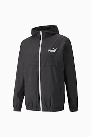 Essentials Solid Windbreaker Jacket Men, Puma Black, extralarge-GBR