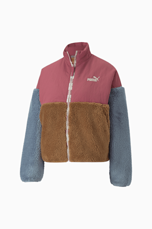 Veste sherpa Femme, Dusty Orchid, extralarge