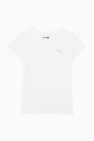 Core Little Kids' Graphic Tee, PUMA WHITE, extralarge