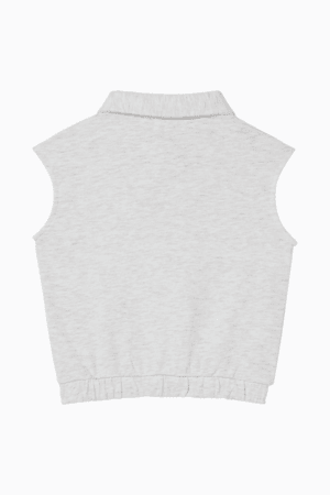 Brighter Days Pack French Terry Little Kids' Sleeveless Tee, WHITE HEATHER, extralarge