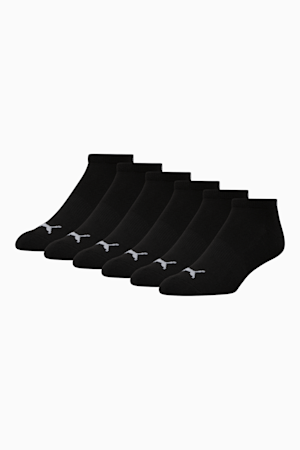 Men's Half-Terry Low Cut Socks (6 Pack), BLACK / GREY, extralarge