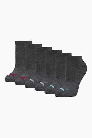 Chaussettes basses en tissu éponge Femme (lot de 6 paires), BLACK, extralarge