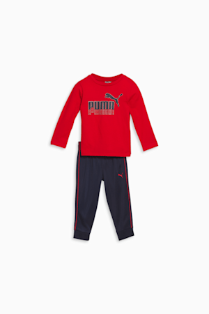 Stacked Logo Two-Piece Toddlers' Set, FOR ALL TIME RED, extralarge