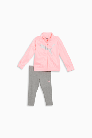 Two-Piece Big Cat Logo Toddlers' Track Jacket Set, KORAL ICE, extralarge