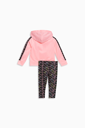 Two-Piece Toddlers' Zip-Up Hoodie Set, KORAL ICE, extralarge