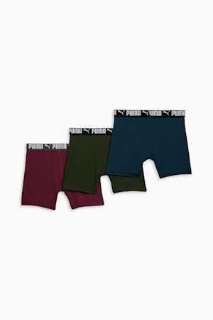 Men's Athletic Boxer Briefs (3 Pack), GREEN / BLUE, extralarge