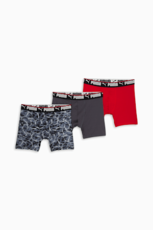 Men's Boxer Briefs (3 Pack), GREY / RED, extralarge