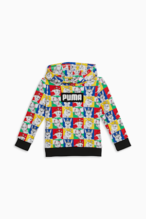 PUMA x PAW PATROL Toddlers' AOP Fleece Hoodie, PUMA WHITE, extralarge