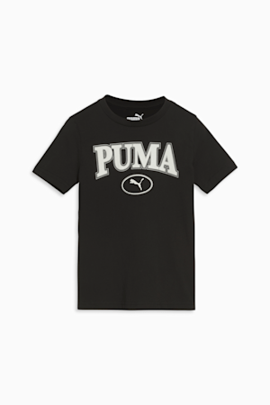 PUMA Academy Little Kids' Short Sleeve Tee, PUMA BLACK, extralarge