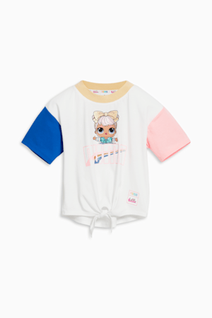 PUMA x L.O.L. SURPRISE! Dawn Little Kids' Tee, PUMA WHITE, extralarge