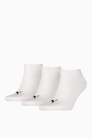 PUMA Unisex Plain Sneaker Trainer Socks 3 Pack, white, extralarge-GBR