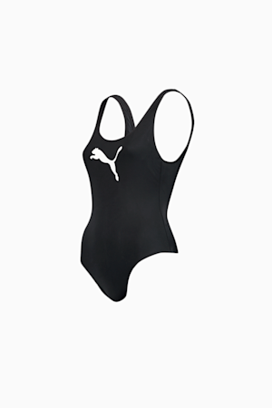 PUMA Swim Women's 1 Piece Swimsuit, black, extralarge-GBR