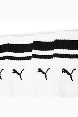 PUMA Unisex Crew Heritage Stripe Socks 2 Pack, white, extralarge-GBR