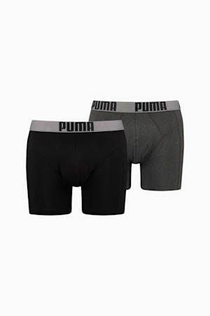 PUMA Men's Tailored Fit Pouch Boxers 2 pack, black / anthracite, extralarge-GBR