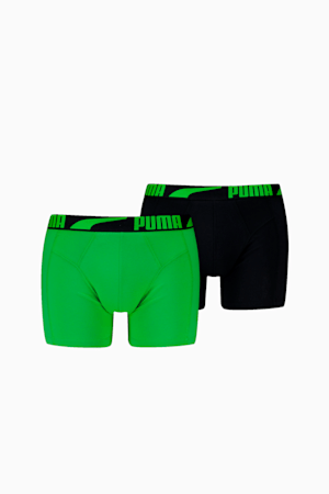 PUMA Men's Boxer Briefs 2 Pack, green / black, extralarge-GBR