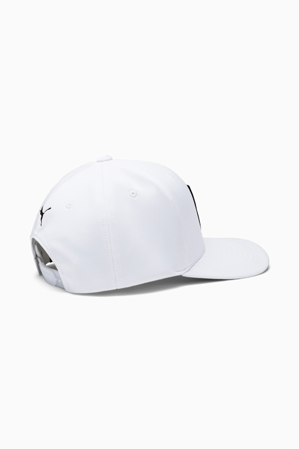 P Snapback Men's Golf Cap, Bright White, extralarge