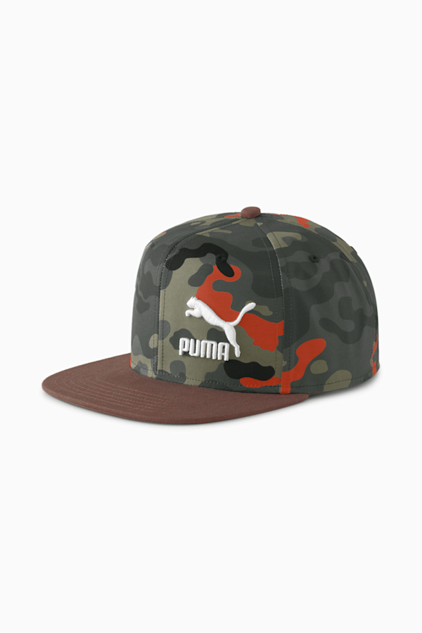Lifestyle Colorblock Cap, Forest Night-AOP, extralarge