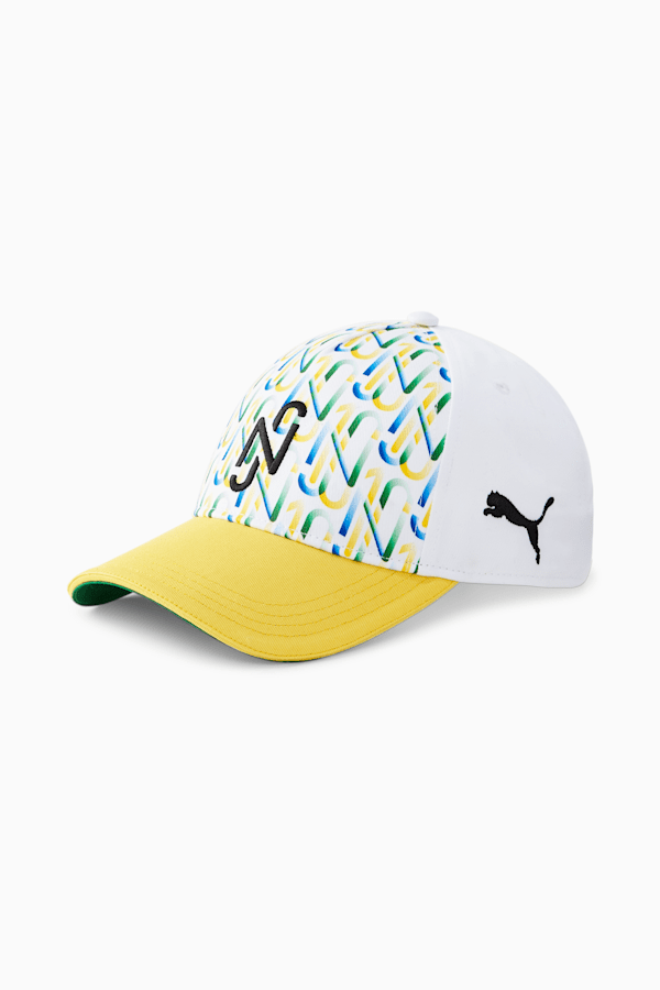 Neymar Jr Baseball Football Cap, Dandelion-Puma White-Amazon Green-Puma Black, extralarge