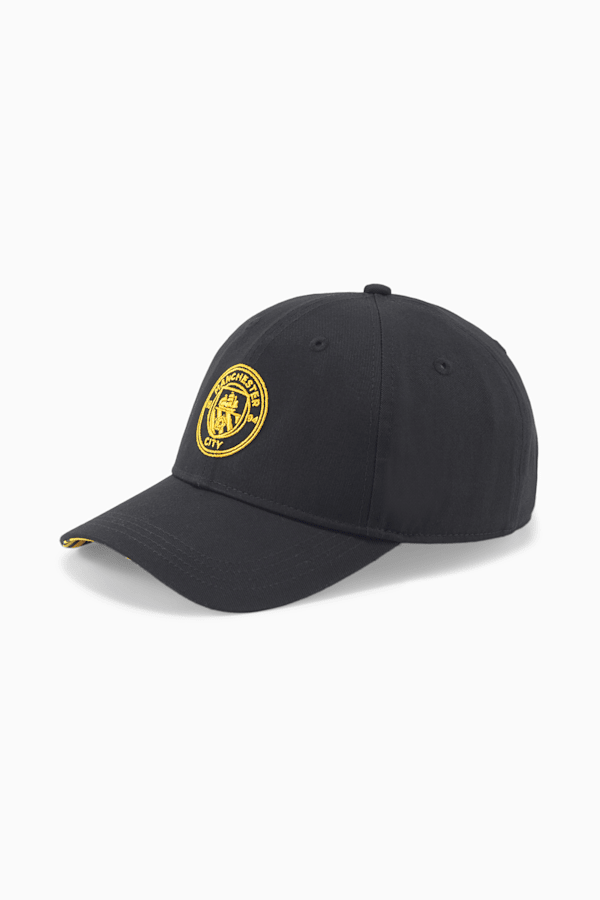 Manchester City F.C. ftblCulture Cap, Puma Black-Spectra Yellow, extralarge-GBR