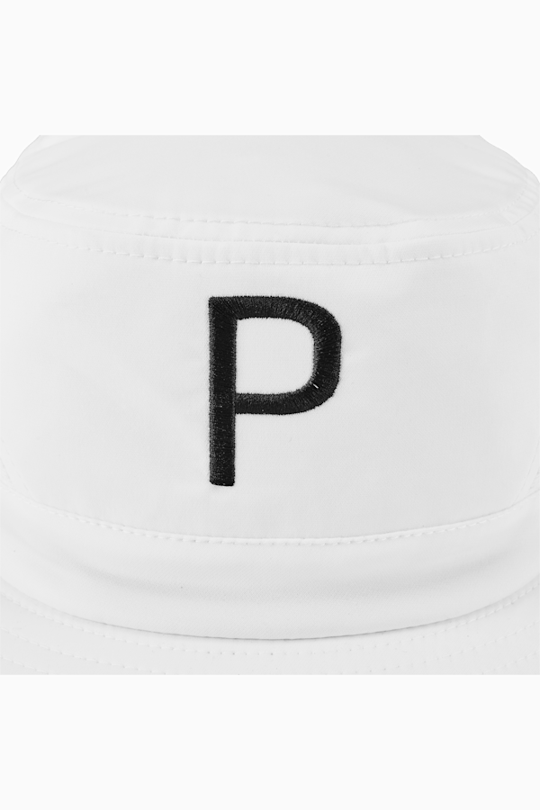 Aussie P Golf Bucket Hat, Bright White, extralarge-GBR
