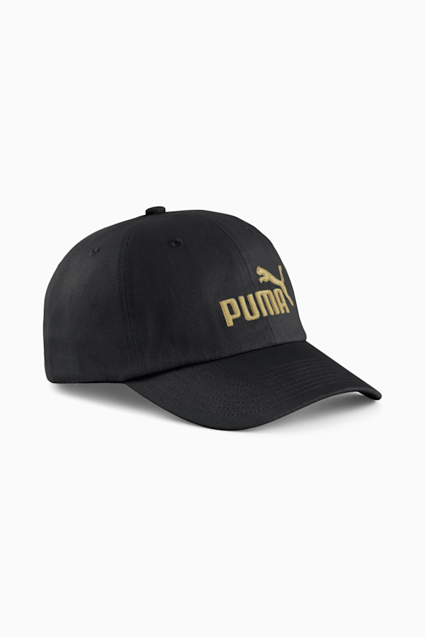 Essentials No.1 Cap, PUMA Black-Gold No1 Logo, extralarge