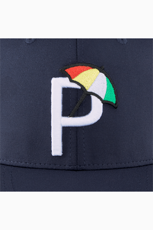 Palmer P Golf Cap, Navy Blazer-White Glow, extralarge