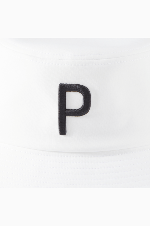 P Bucket Hat Men, White Glow, extralarge