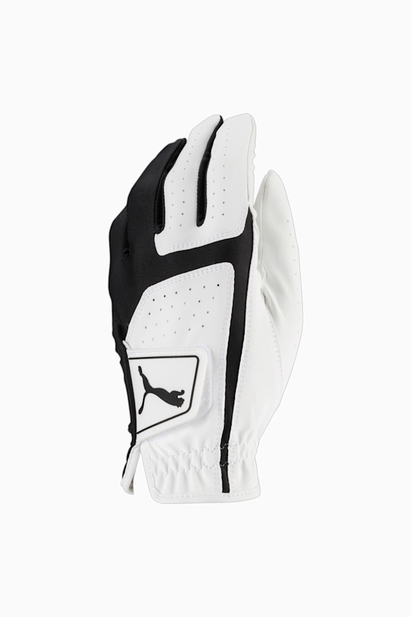 Flexlite Left Hand Men's Golf Glove, Bright White-Puma Black, extralarge-GBR