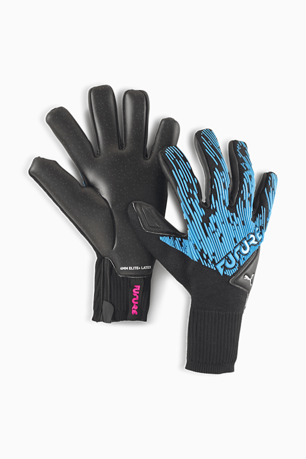 FUTURE Grip 5.1 Hybrid Goalkeeper Gloves, Luminous Blue-Black-Pink, extralarge