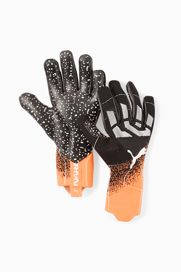 FUTURE:ONE Grip 1 NC Soccer Goalkeeper Gloves, Neon Citrus-Puma Black, extralarge