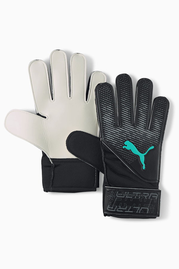 ULTRA Grip 4 RC Goalkeeper Gloves, Puma Black-Elektro Aqua, extralarge-GBR