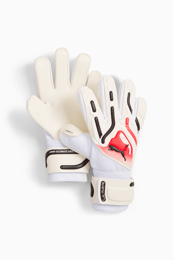 PUMA ULTRA Pro RC Youth Goalkeeper Gloves, PUMA White-Ultra Blue-Fire Orchid, extralarge-GBR