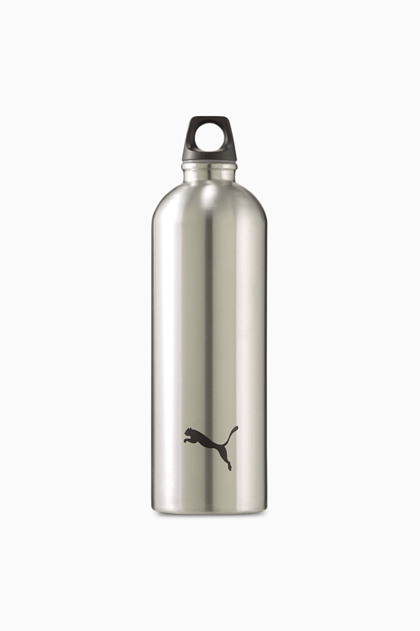 PUMA Training Stainless Steel Water Bottle, Silver, extralarge