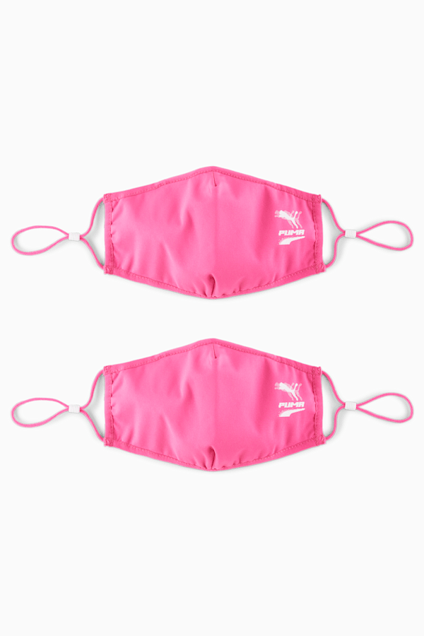 PUMA Face Mask (Set of 2), Glowing Pink-pretty pink, extralarge