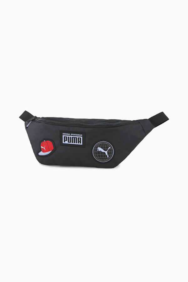 Patch Waist Bag, Puma Black, extralarge