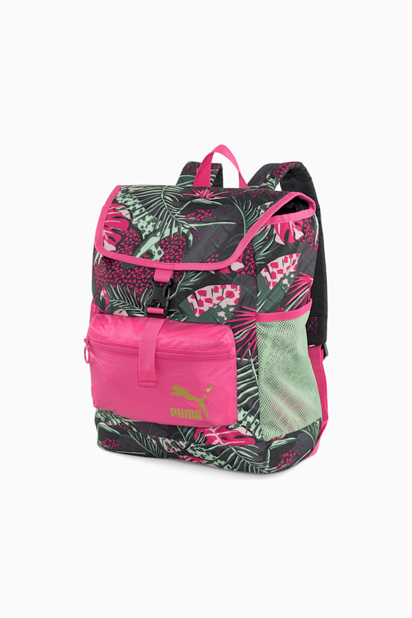 PRIME Vacay Queen Backpack Youth, Glowing Pink-PUMA Black, extralarge