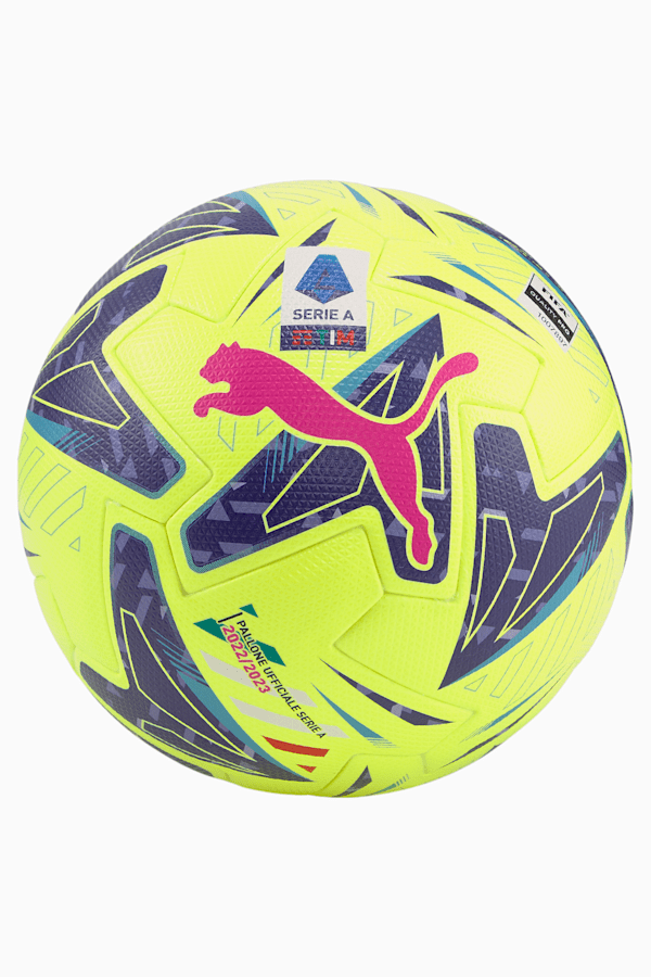 Orbita Serie A FIFA Pro Football, Lemon Tonic-Navy Blue-Sunset Glow, extralarge