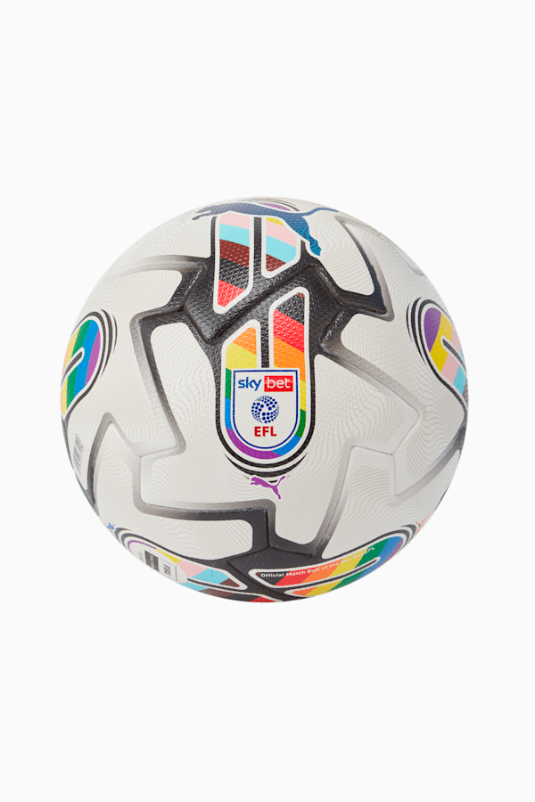 Orbita 1 EFL Football, PUMA White-multi colour rainbow, extralarge-GBR