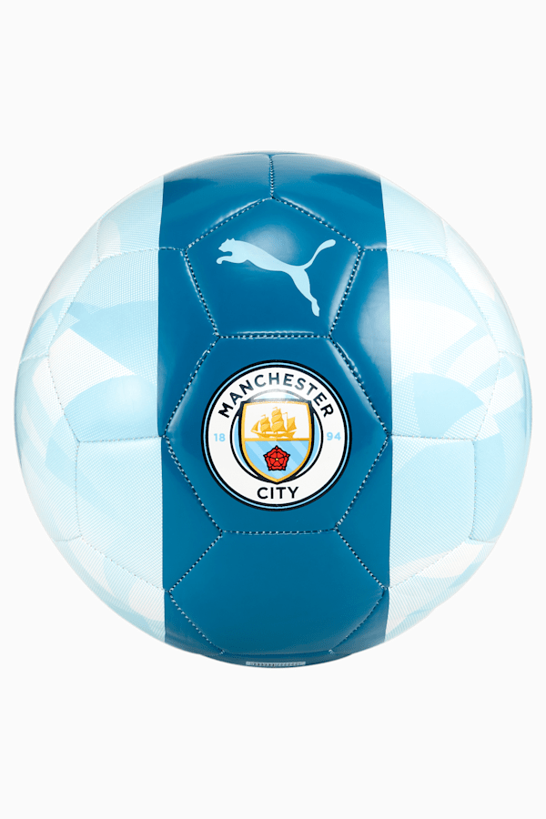 Manchester City FtblCore Football, Silver Sky-Lake Blue, extralarge