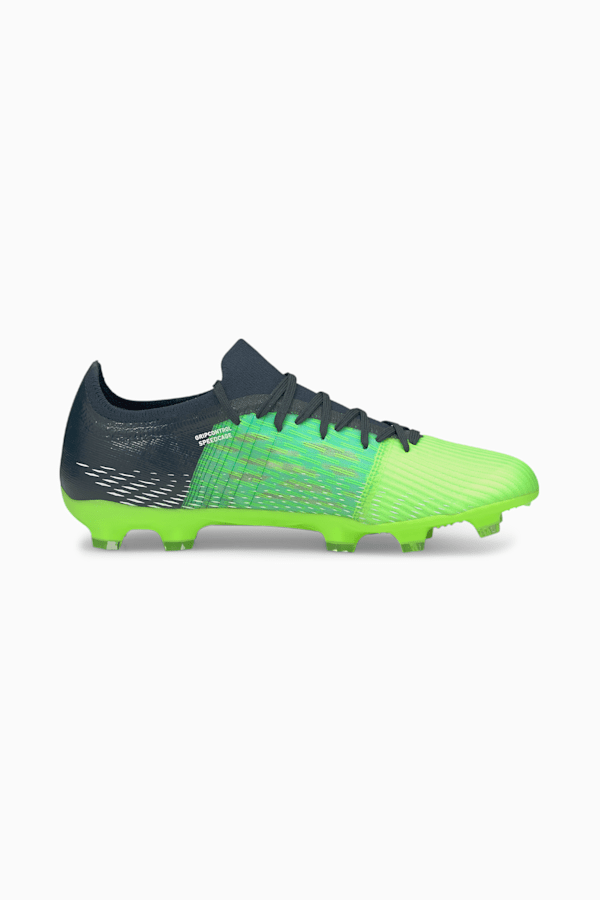 ULTRA 3.3.FG/AG Men's Soccer Cleats, Green Glare-Elektro Aqua-Spellbound, extralarge