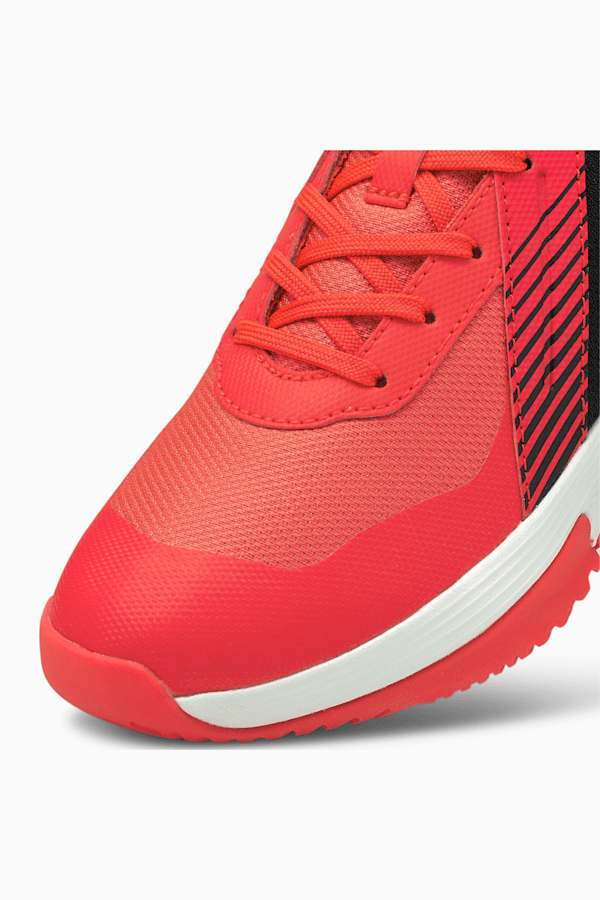 Varion Youth Indoor Sports Shoes, Red Blast-Puma White-Puma Black, extralarge