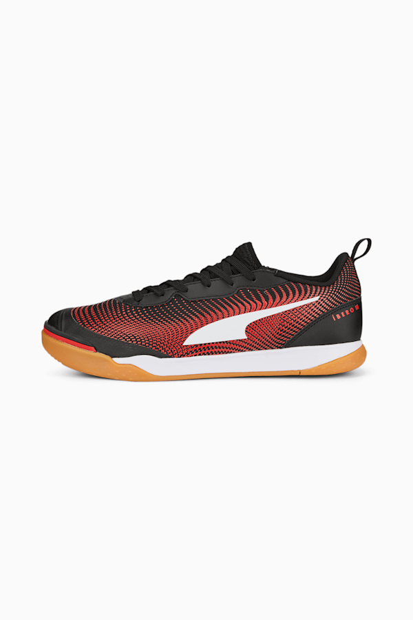 IBERO III Futsal Shoes, PUMA Black-PUMA Red-Gum, extralarge-GBR