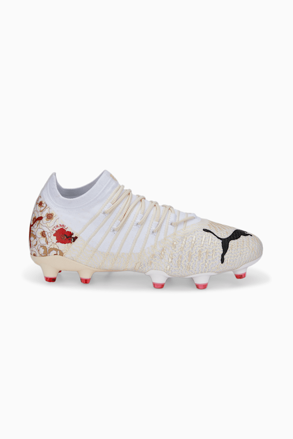 Chaussures de soccer avec crampons PUMA x LIBERTY FUTURE 1.4 FG/AG Femme, Puma White-Pristine, extralarge