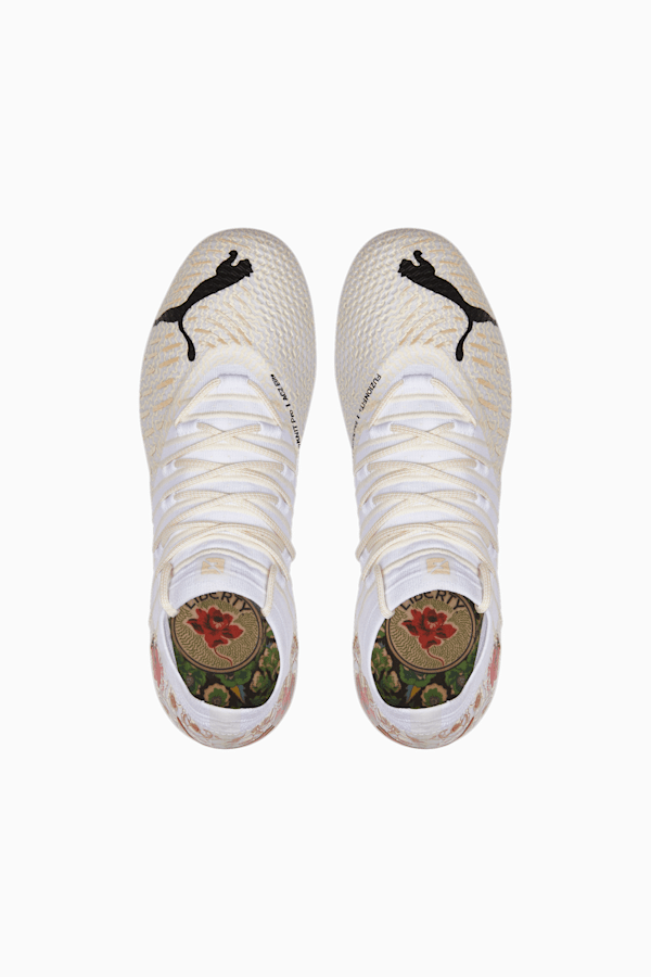 Chaussures de soccer avec crampons PUMA x LIBERTY FUTURE 1.4 FG/AG Femme, Puma White-Pristine, extralarge