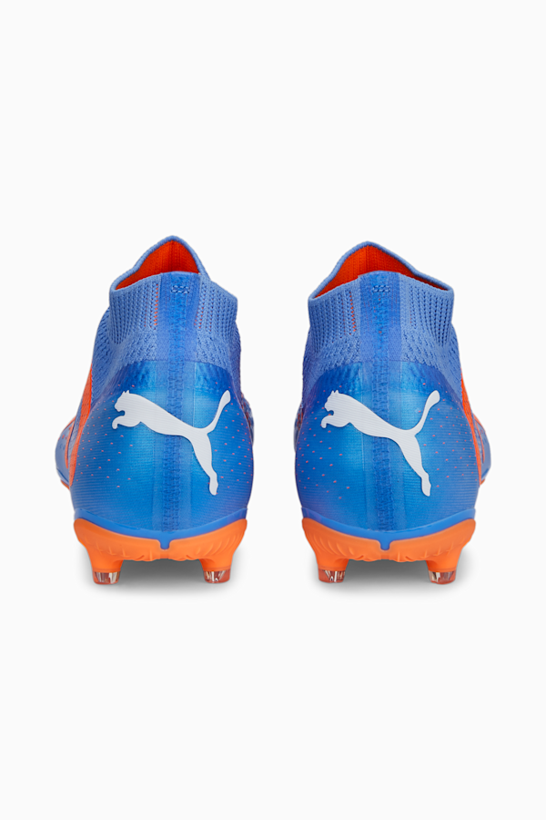 FUTURE Match+ LL FG/AG Football Boots, Blue Glimmer-PUMA White-Ultra Orange, extralarge
